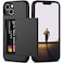 Nvollnoe for iPhone 13 Case with Card Holder Heavy Duty Protective Dual Layer Shockproof Hidden Card Slot Slim Wallet Case for iPhone 13 for WomenMenBlack