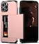 Nvollnoe for iPhone 13 Pro Max Case with Card Holder Heavy Duty Protective Dual Layer Shockproof Hidden Card Slot Slim Wallet Case for iPhone 13 Pro Max for WomenMenRose Gold