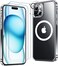 Red2Fire Magnetic for iPhone 15 Plus Case for iPhone 14 Plus Case Clear Compatible with Magsafe2X Glass Screen ProtectorCamera Lens Protector Not Yellowing Slim Phone Case 67 inch Clear