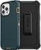 OtterBox iPhone 13 Pro Max iPhone 12 Pro Max Defender Series Case Hunter Green Rugged Durable with Port Protection Includes Holster Clip Kickstand