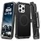TUTUKII for iPhone 14 Pro Max Case with Belt Clip Holster AntiShock AntiSlip Compatible with MagSafe 3Layer Drop Protection Heavy Duty Magnetic Phone Case Cover for 14 Pro Max 67 Black