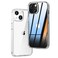ONES for iPhone 13 Slim Case Clear PC TPU HybridMilitaryGrade Drop ProtectionAntiYellowing Shockproof Silicone Hard Cover for iPhone 13 Transparent Case