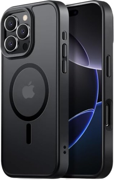 Tigowos Magnetic for iPhone 16 Pro Max Case Fits MagSafe 16FT Drop Resistant Matte Skin Feeling Back Cover Shockproof Slim Fit for iPhone 16 Pro Max Phone Case 69 inch Titanium Black