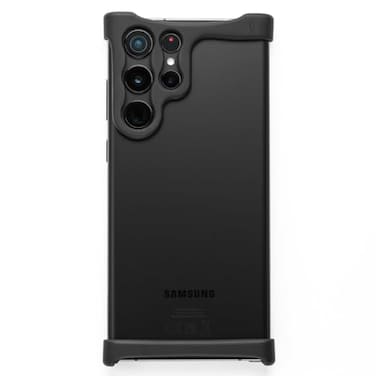 Arc Pulse Designed for Samsung Galaxy S22 Ultra Phone Case 2023 Minimalist Protective Shock Absorption Aerospace Grade Aluminum Shells Elastomer Inlays Easy Fit 61 inch Matte Black