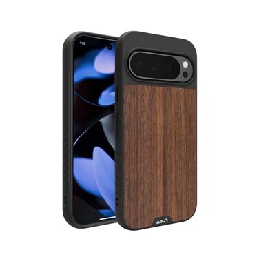 Mous for Google Pixel 9 Pro Case MagSafe Compatible Limitless 50 Walnut Protective Pixel 9 Pro Case Shockproof Phone Cover
