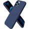 ORNARTO Compatible with iPhone 12 Case Compatible with iPhone 12 Pro Case Slim Liquid Silicone 3 Layers Full Covered Soft Gel Rubber Phone Case Cover 61 inchNavy Blue