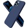 ORNARTO Compatible with iPhone 12 Case Compatible with iPhone 12 Pro Case Slim Liquid Silicone 3 Layers Full Covered Soft Gel Rubber Phone Case Cover 61 inchNavy Blue