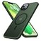 Faiono Magnetic for iPhone 13 Case iPhone 14 Case for MagSafe 10FT Military Grade Protective Slim Translucent Matte Back Silicone Edge for iPhone 13 iPhone 14 Phone Case 61 Alpine Green