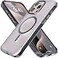 REBEL Clear Case for iPhone 15 Pro Max Frosted Series Gen5 Strong MagSafe Compatible Grip Sides Translucent Matte Texture Protective Shockproof Bumpers Metal Lens Buttons 67 Inch Phone 2023