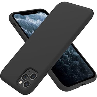 OTOFLY Compatible with iPhone 11 Pro Max CaseUltra Slim Fit iPhone Case Liquid Silicone Gel Cover with Full Body Protection AntiScratch Shockproof Case Black