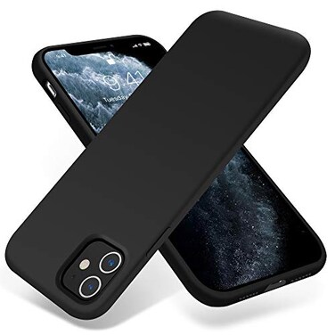 OTOFLY Compatible with iPhone 11 CaseUltra Slim Fit iPhone Case Liquid Silicone Gel Cover with Full Body Protection AntiScratch Shockproof Case Black