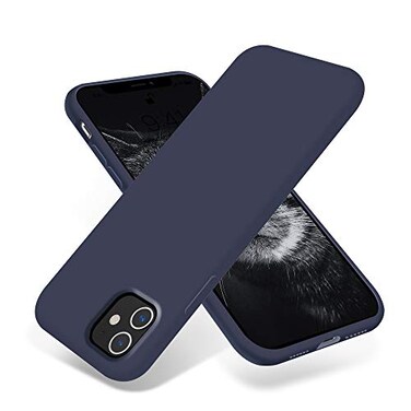 OTOFLY Compatible with iPhone 11 CaseUltra Slim Fit iPhone Case Liquid Silicone Gel Cover with Full Body Protection AntiScratch Shockproof Case Compatible with iPhone 11 Midnight Blue
