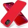 OTOFLY Compatible with iPhone 11 CaseUltra Slim Fit iPhone Case Liquid Silicone Gel Cover with Full Body Protection AntiScratch Shockproof Case Red