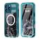 Omio for iPhone 16 Pro Max Waterproof Case Compatible with MagSafe Magnetic Waterproof Full Body IP68 Underwater Case Builtin Screen Protector Military Grade Shockproof Case for Men Women Teal