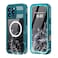 Omio for iPhone 16 Pro Max Waterproof Case Compatible with MagSafe Magnetic Waterproof Full Body IP68 Underwater Case Builtin Screen Protector Military Grade Shockproof Case for Men Women Teal