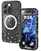 YOGRE 2025 Design for iPhone 16 Pro Max Case Waterproof Full Body Protection Case with Builtin Screen Compatible with MagSafe Heavy Duty Military Protection Cover for iPhone 16 Pro Max 69 Black