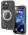 YOGRE 2025 Design for iPhone 16 Pro Max Case Waterproof Full Body Protection Case with Builtin Screen Compatible with MagSafe Heavy Duty Military Protection Cover for iPhone 16 Pro Max 69 Black