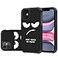 LEEGU for iPhone 11 Case Cute Dont Touch My Phone Shockproof Dual Layer Heavy Duty Protective Silicone Plastic Cover for Girls Women Boys Men Phone Case iPhone 11 61inch