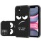 LEEGU for iPhone 11 Case Cute Dont Touch My Phone Shockproof Dual Layer Heavy Duty Protective Silicone Plastic Cover for Girls Women Boys Men Phone Case iPhone 11 61inch