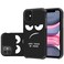 LEEGU for iPhone 11 Case Cute Dont Touch My Phone Shockproof Dual Layer Heavy Duty Protective Silicone Plastic Cover for Girls Women Boys Men Phone Case iPhone 11 61inch