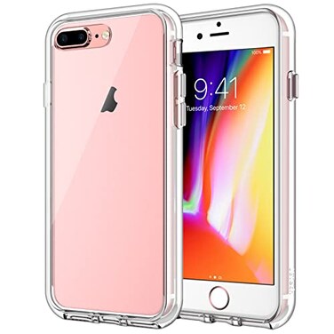 JETech Case for iPhone 8 Plus and iPhone 7 Plus 55Inch NonYellowing Shockproof Phone Bumper Cover AntiScratch Clear Back Clear
