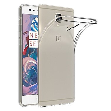 MaiJin Case for OnePlus 3 OnePlus 3T 55 inch Soft TPU Rubber Gel Bumper Transparent Back Cover