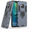 MaiJin Compatible with Huawei Mate20 Pro Case Metal Ring Grip Kickstand Shockproof Hard Bumper Works with Magnetic Car Mount Dual Layer Rugged Cover for Huawei Mate 20 Pro Navy Blue