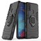 MaiJin Compatible with Samsung Galaxy M30S Galaxy M21 Case Metal Ring Grip Kickstand Shockproof Hard Bumper Works with Magnetic Car Mount Dual Layer Rugged Cover Black