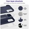 OTOFLY Compatible with iPhone 11 Pro Max CaseUltra Slim Fit iPhone Case Liquid Silicone Gel Cover with Full Body Protection AntiScratch Shockproof Case Midnight Blue