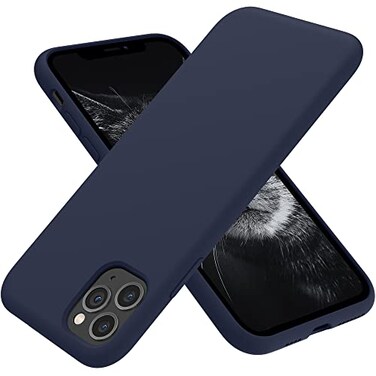OTOFLY Compatible with iPhone 11 Pro Max CaseUltra Slim Fit iPhone Case Liquid Silicone Gel Cover with Full Body Protection AntiScratch Shockproof Case Midnight Blue