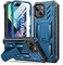 SOiOS for iPhone 131415 Phone Case for iPhone 16e Protective Cover with Builtin Kickstand Heavy Duty Military Grade Hard Protection Shock Proof Durable DualLayer Design Blue