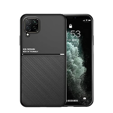 Kepuch Mowen Case Cover Bumper Builtin Metal Plate for Samsung Galaxy A22 4GM32 4G Black