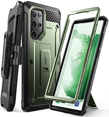 SUPCASE for Samsung Galaxy S22 Ultra Case with Stand Unicorn Beetle Pro Builtin Front Frame BeltClip MilitaryGrade Protection FullBody Rugged Phone Case for Galaxy S22 Ultra Guldan