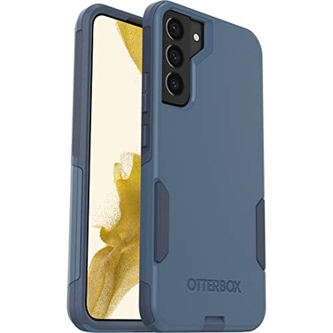 OtterBox Galaxy S22 Commuter Series Case Rock Skip Way Slim Tough PocketFriendly with Port Protection Blue