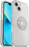 OtterBox iPhone 13 Otter Pop Symmetry Series Clear Case Clear POP Clear Integrated PopSockets PopGrip Slim PocketFriendly Raised Edges Protect Camera Screen