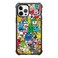 CASETiFY Ultra Impact Case for iPhone 12 Pro Max Fun Friends by Jon Burgerman Clear Black