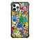 CASETiFY Ultra Impact Case for iPhone 12 Pro Max Fun Friends by Jon Burgerman Clear Black