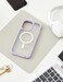 OtterBox iPhone 14 Pro Max ONLY Defender Series XT Case Lavender Sky PurpleClear screenless Rugged Snaps to MagSafe Lanyard Attachment