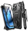 i-Blason iBlason Armorbox for iPhone 14 Pro Max Case with Stand Builtin Screen Protector MilitaryGrade Protection FullBody Rugged Protective Bumper Case with Kickstand Belt Clip Holster Black
