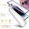 Esdot for iPhone 14 Pro Case with Builtin Screen ProtectorMilitary Grade Rugged Cover with Fashionable Designs for Women GirlsProtective Phone Case 61 Glitter Purple Marble