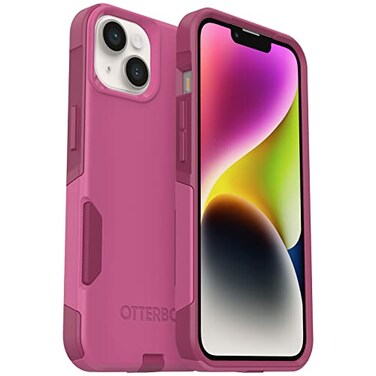 OtterBox iPhone 14 iPhone 13 Commuter Series Case INTO THE FUCSHIA Pink slim tough pocketfriendly with port protection