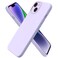 ORNARTO Compatible with iPhone 14 Case 61 Slim Liquid Silicone 3 Layers Full Phone Covered Soft Gel Rubber Case Protective Phone Cover 61 InchPastel Lilac