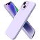 ORNARTO Compatible with iPhone 14 Case 61 Slim Liquid Silicone 3 Layers Full Phone Covered Soft Gel Rubber Case Protective Phone Cover 61 InchPastel Lilac