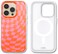 Sonix Case for iPhone 14 Pro Max Compatible with MagSafe 10ft Drop Tested Checkered Orange Pink
