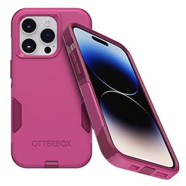 OtterBox iPhone 14 Pro ONLY Commuter Series Case INTO The Fucshia Pink Slim Tough PocketFriendly with Port Protection