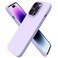 ORNARTO Compatible with iPhone 14 Pro Case 61 Slim Liquid Silicone 3 Layers Full Covered Soft Gel Rubber Phone Case Protective Cover with Microfiber Lining 61 inchPastel Lilac