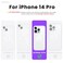 ORNARTO Compatible with iPhone 14 Pro Case 61 Slim Liquid Silicone 3 Layers Full Covered Soft Gel Rubber Phone Case Protective Cover with Microfiber Lining 61 inchPastel Lilac