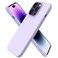 ORNARTO Compatible with iPhone 14 Pro Case 61 Slim Liquid Silicone 3 Layers Full Covered Soft Gel Rubber Phone Case Protective Cover with Microfiber Lining 61 inchPastel Lilac