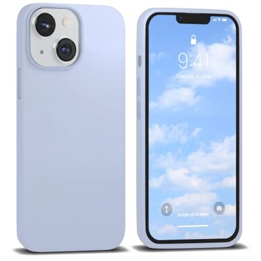 IceSword iPhone 14 Plus Case Clove Purple 2022Liquid Silicone Case Phone Cover Slim ProtectiveSoft AntiScratch Microfiber LiningCute Pastel Blue Light Shockproof 67 inch 14Plus Clove Purple