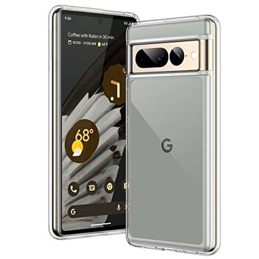 JETech Case for Google Pixel 7 Pro 67Inch Shockproof Phone Bumper Cover AntiScratch Clear Back Clear